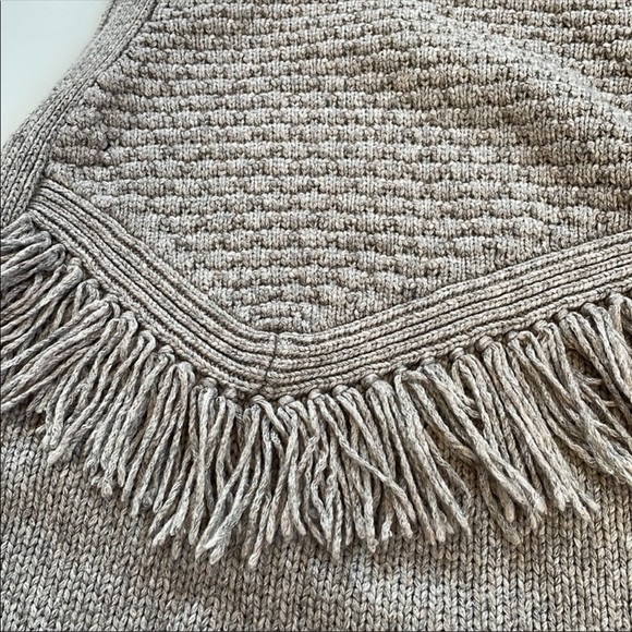 Anthropologie Nomad Morgan Carper Alpina fringe sweater knit tunic dress - Picture 8 of 10